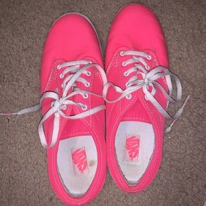 Neon pink vans